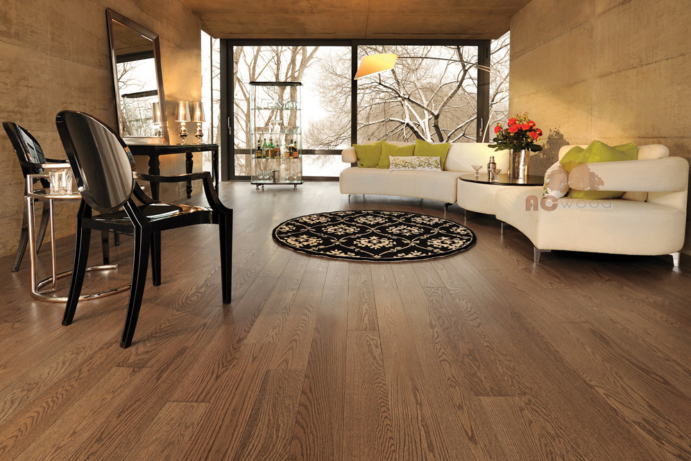 Sàn gỗ theo phong cách cổ điển Châu Âu không hề kén chọn nội thất