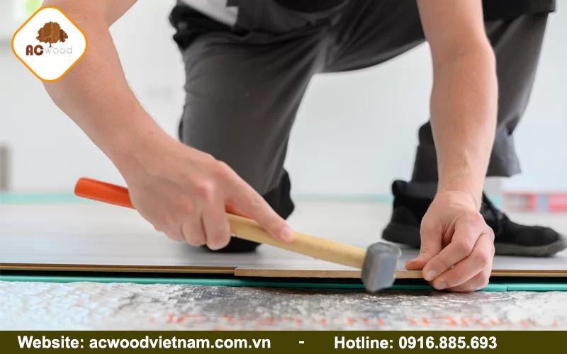 lưu ý khi lát sàn gỗ trên nền gạch cũ 02