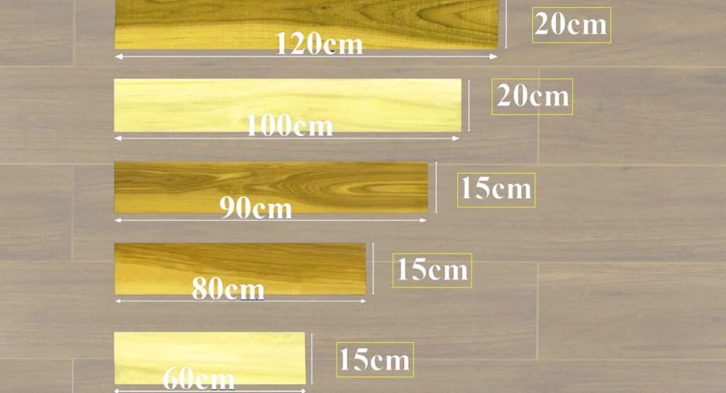 Kích Thước Sàn Gỗ Công Nghiệp Phổ Biến